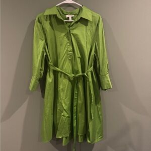 COS women’s green long sleeve green dress New size medium